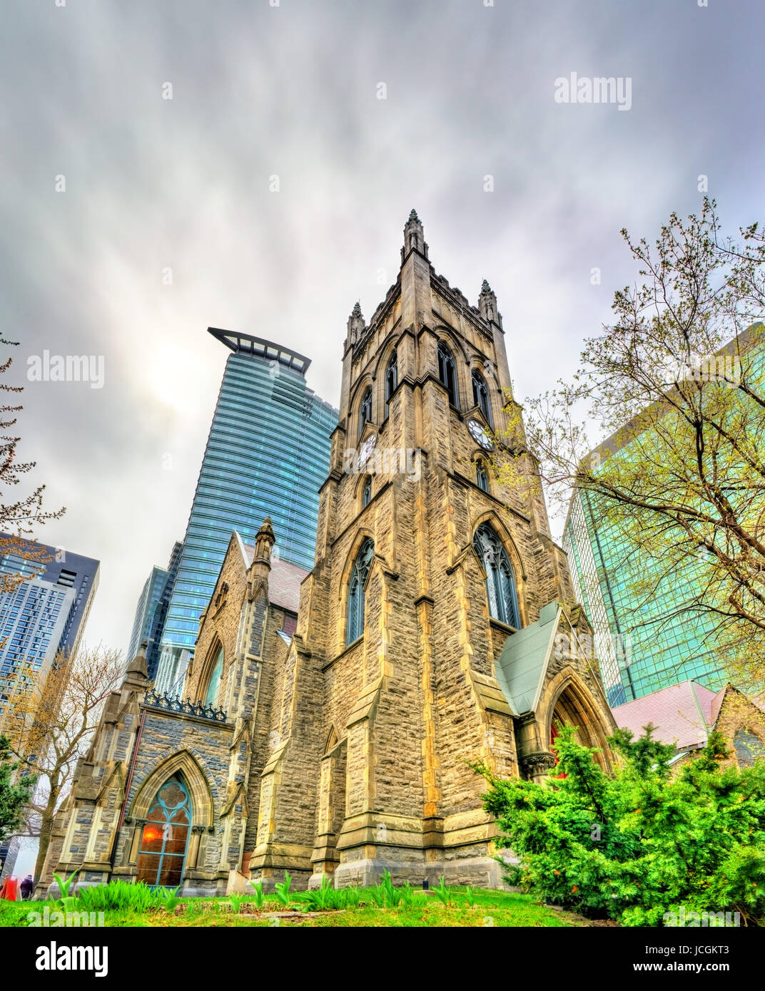 St George's Anglican Church, à Montréal, Canada Banque D'Images