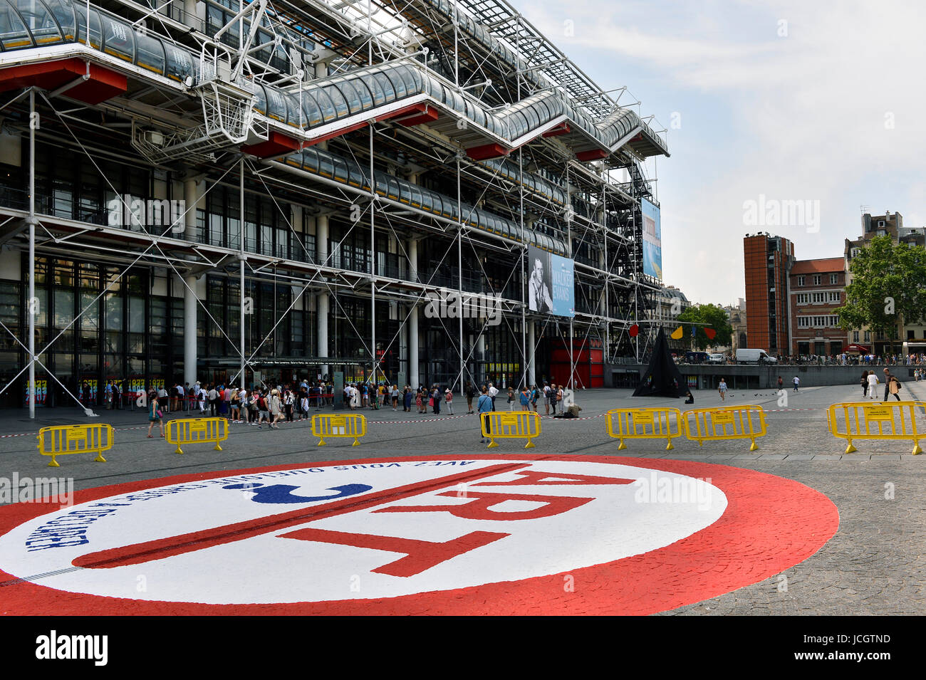40e anniversaire de l'art et de la Culture Georges Pompidou, Paris 4ème, France Banque D'Images