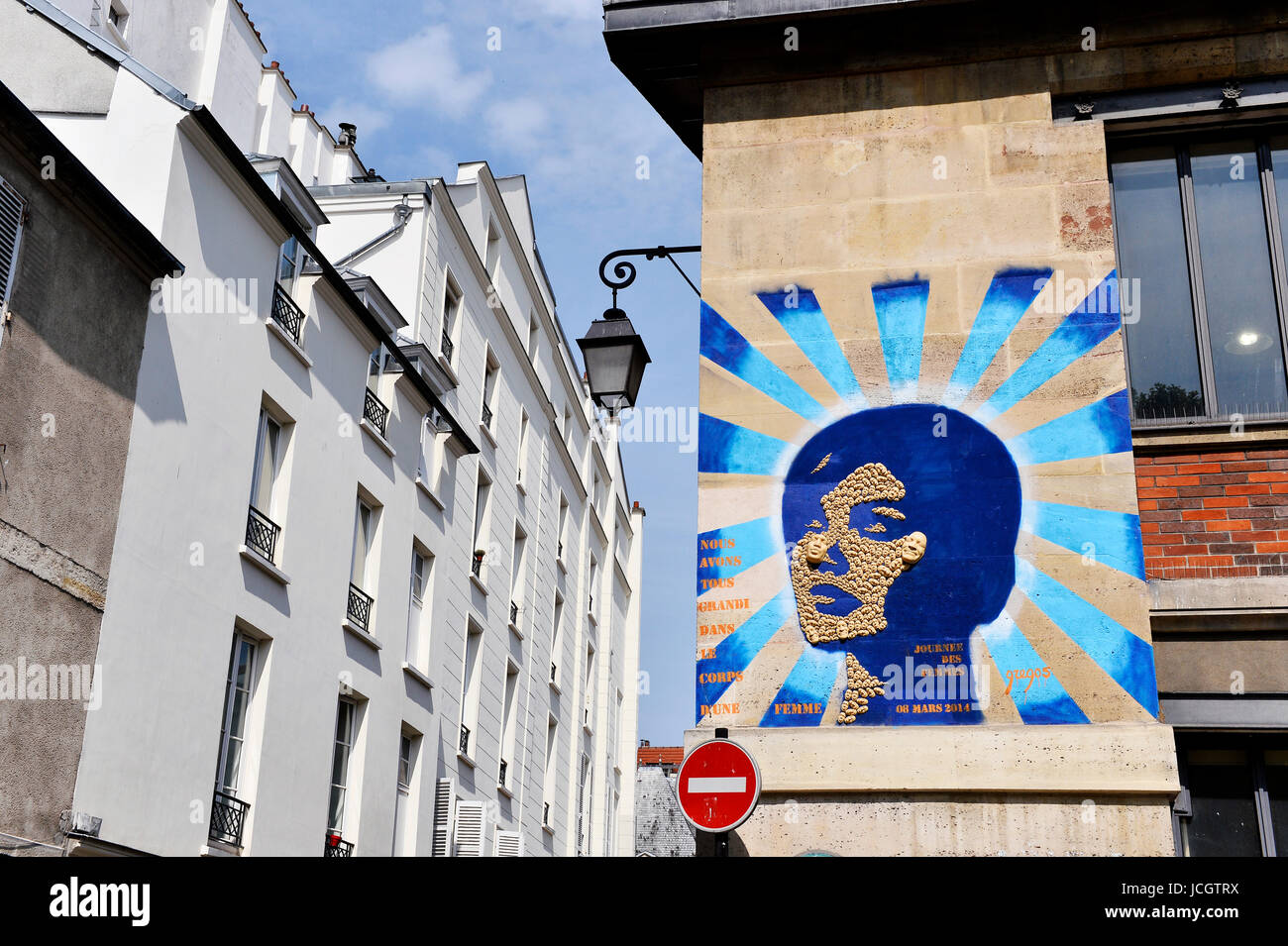 Street Art, Paris, France Banque D'Images