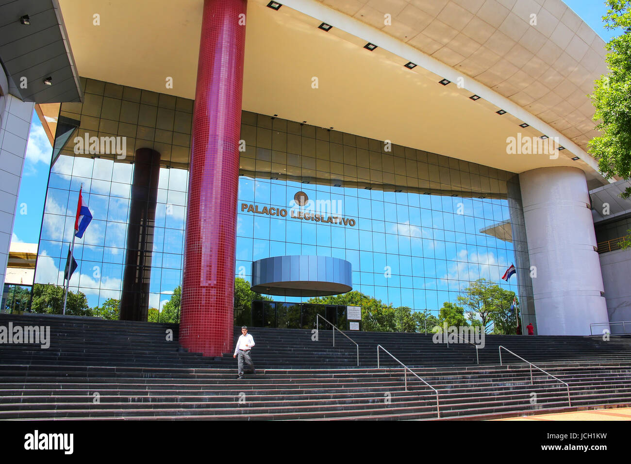 Palais législatif à Asuncion, Paraguay. Asunción est la capitale et la plus grande ville du Paraguay Banque D'Images