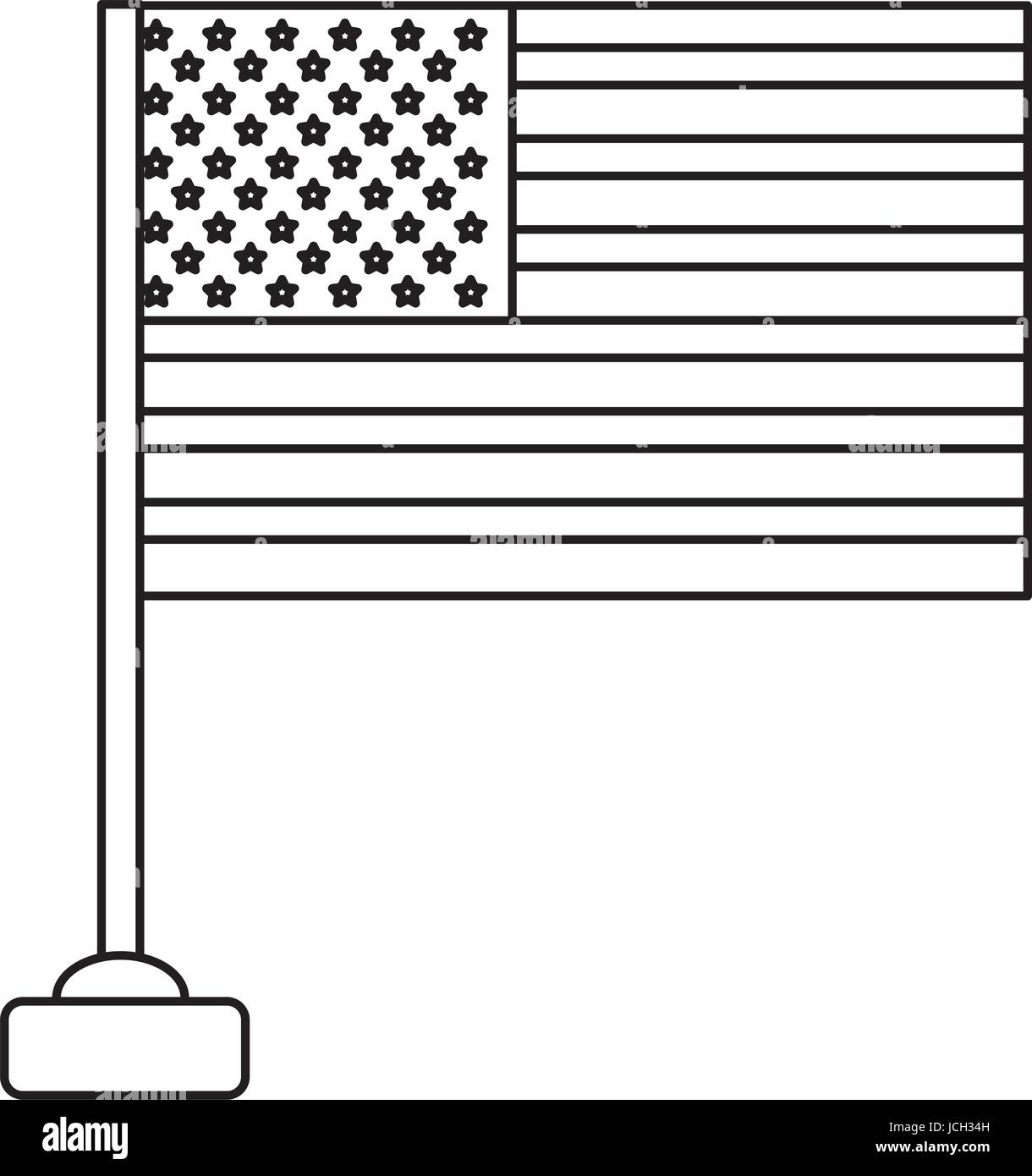Drapeau des États-Unis d'asmerica Illustration de Vecteur