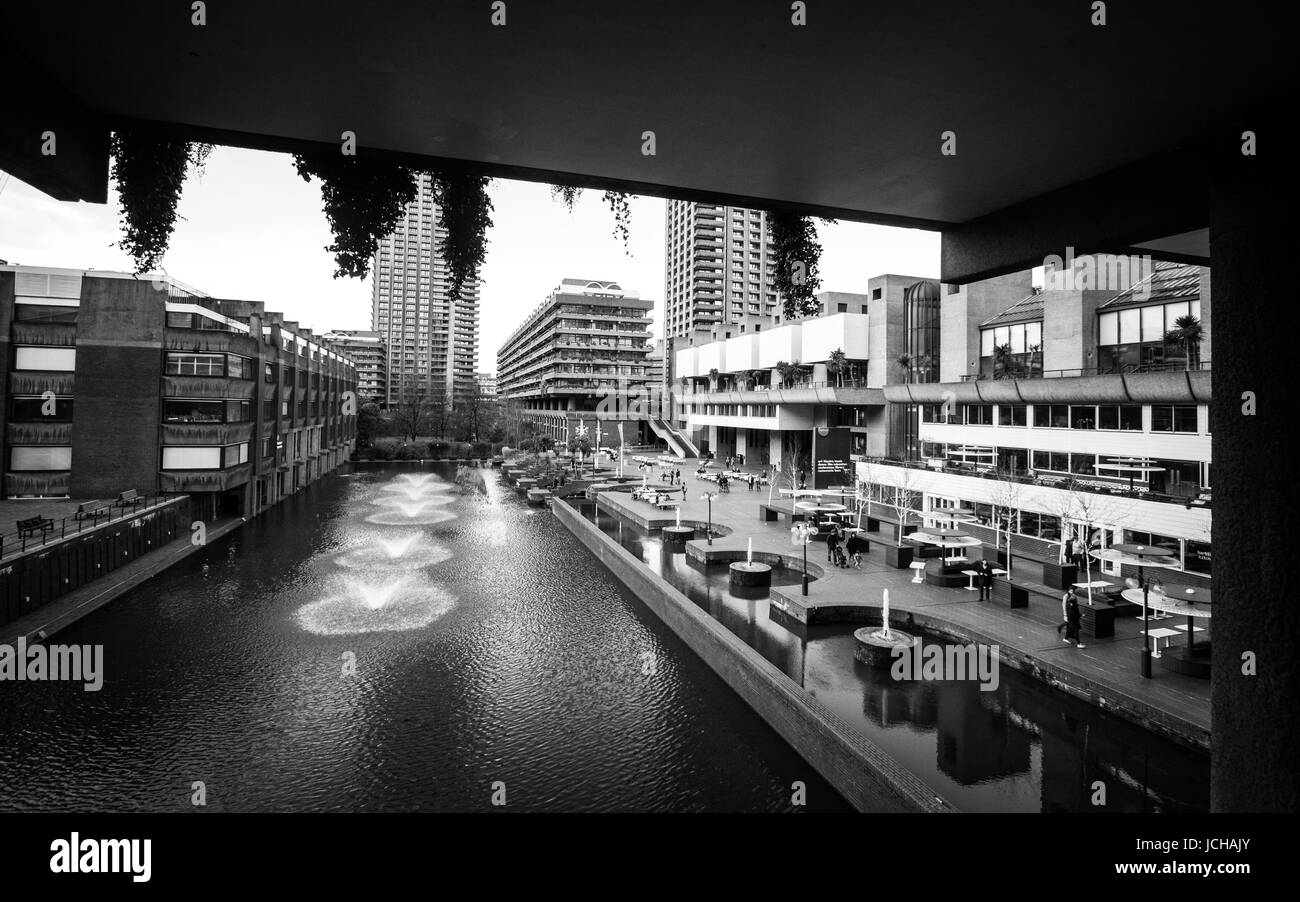Vue panoramique sur le Barbican, Londres Banque D'Images