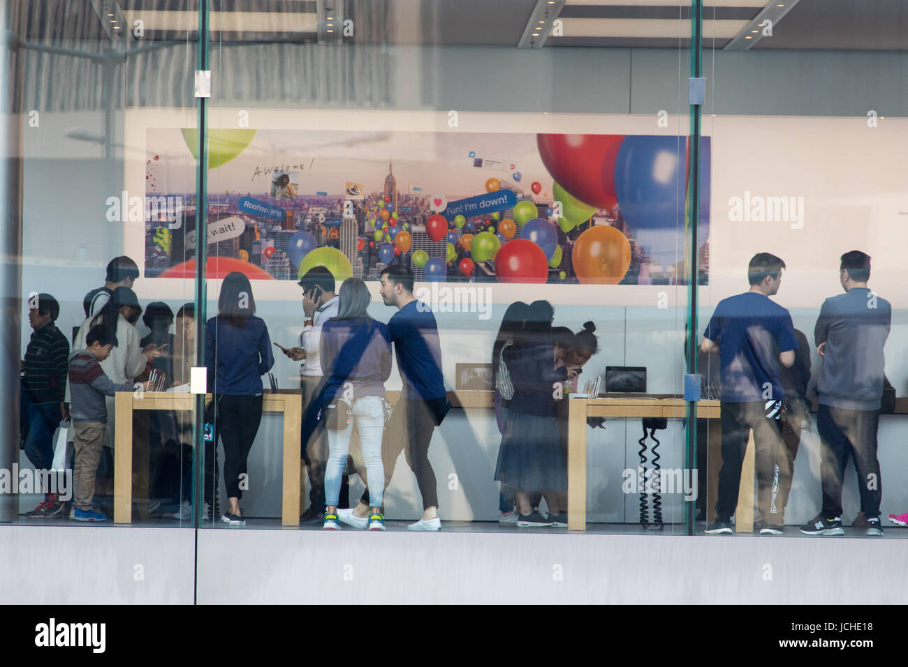 Apple Store à Hong Kong Banque D'Images