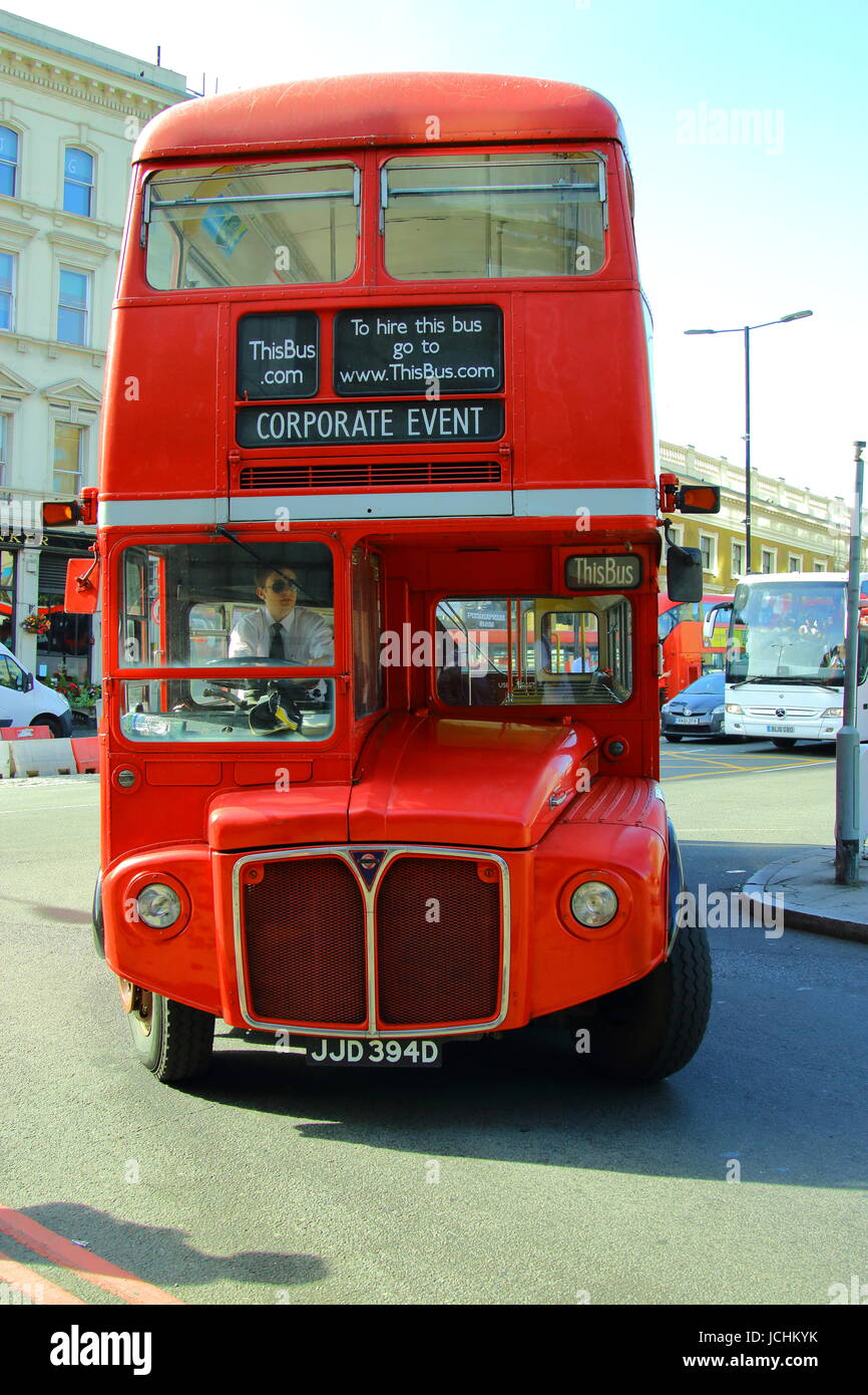 Ancien bus de Londres Banque D'Images