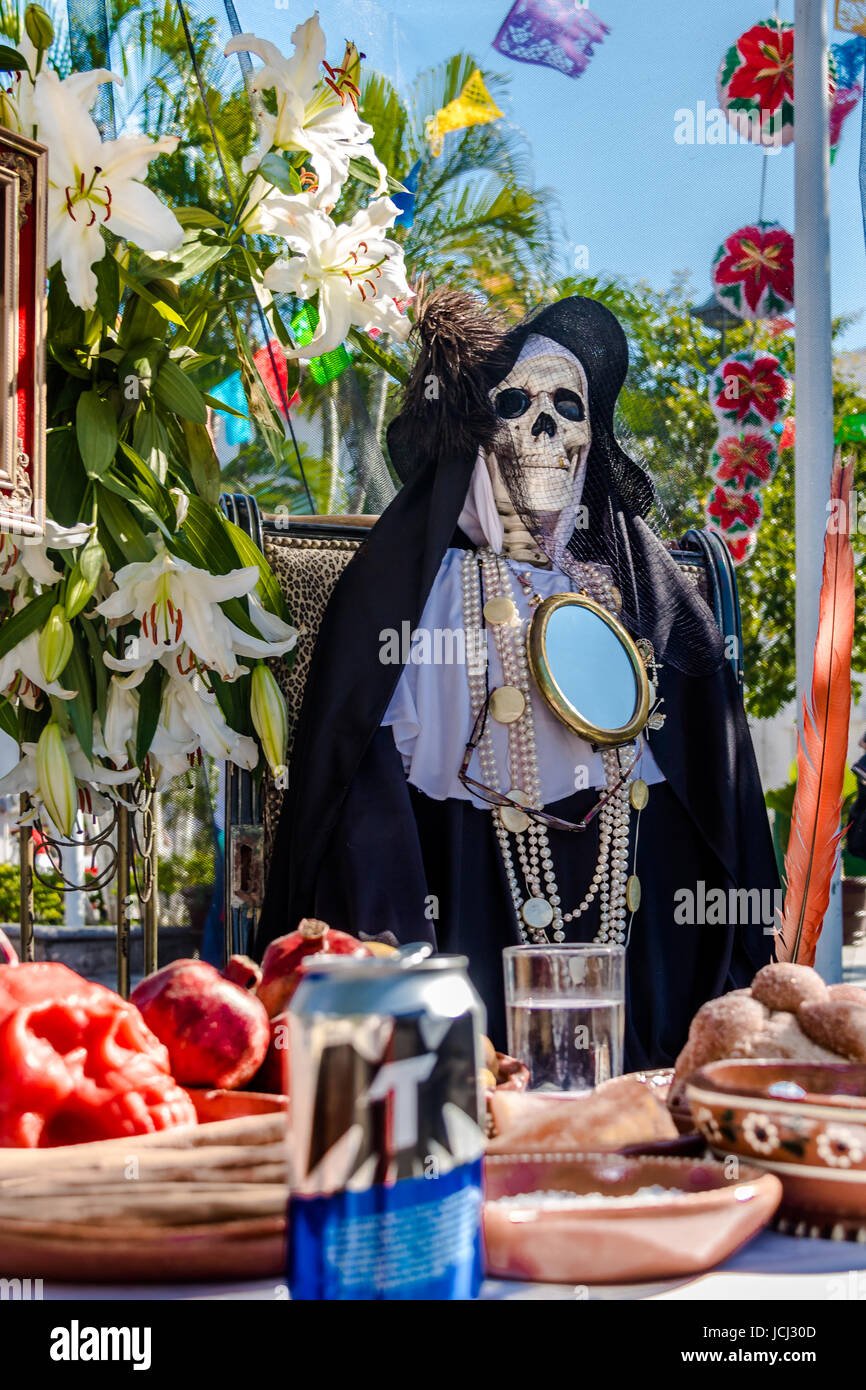 Le Jour des Morts (Dia de los Muertos) Décoration - Puerto Vallarta, Jalisco, Mexique Banque D'Images