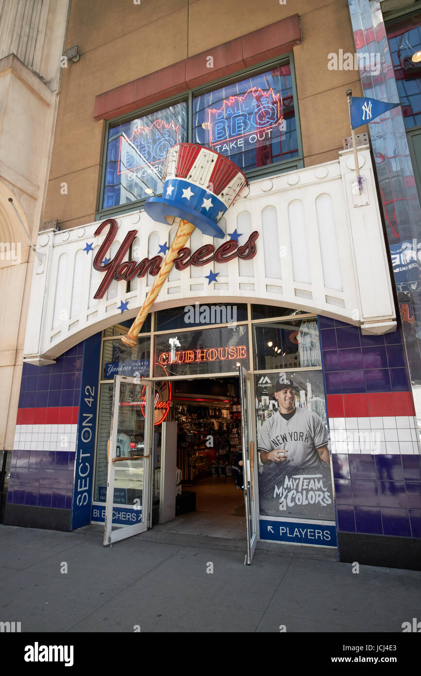 New York Yankees boutique club house New York USA Banque D'Images