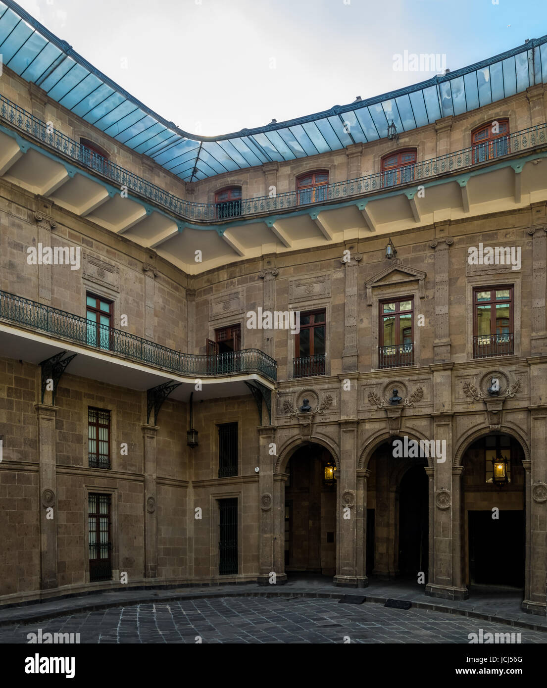 Intérieur du Palais National - Mexico City, Mexique Banque D'Images