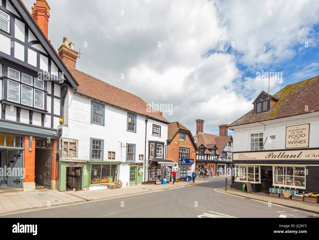 Le centre-ville d'Arundel, West Sussex, England, UK Banque D'Images