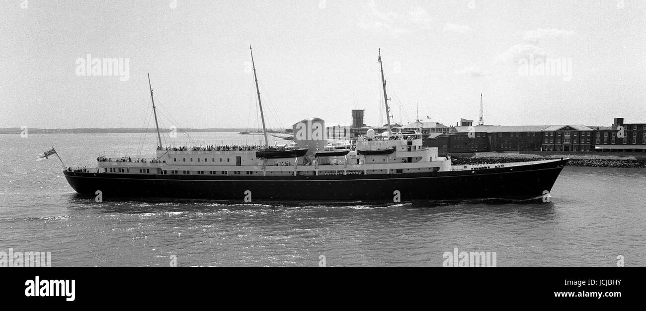 Nouvelles photos d'AJAX. 1989. PORTSMOUTH, Angleterre. - ROYAL YACHT - le yacht royal Britannia INTÉRIEUR LIÉ À LA BASE NAVALE. photo:JONATHAN EASTLAND/AJAX REF:89 3 18 Banque D'Images
