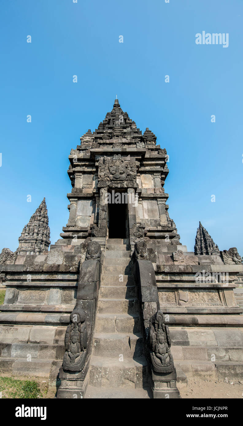 Temple de Prambanan, stupas, temple hindou de Prambanan Kecamatan, complexes, Khétt Siĕm Réab, Java Tengah, Java, Indonésie Banque D'Images