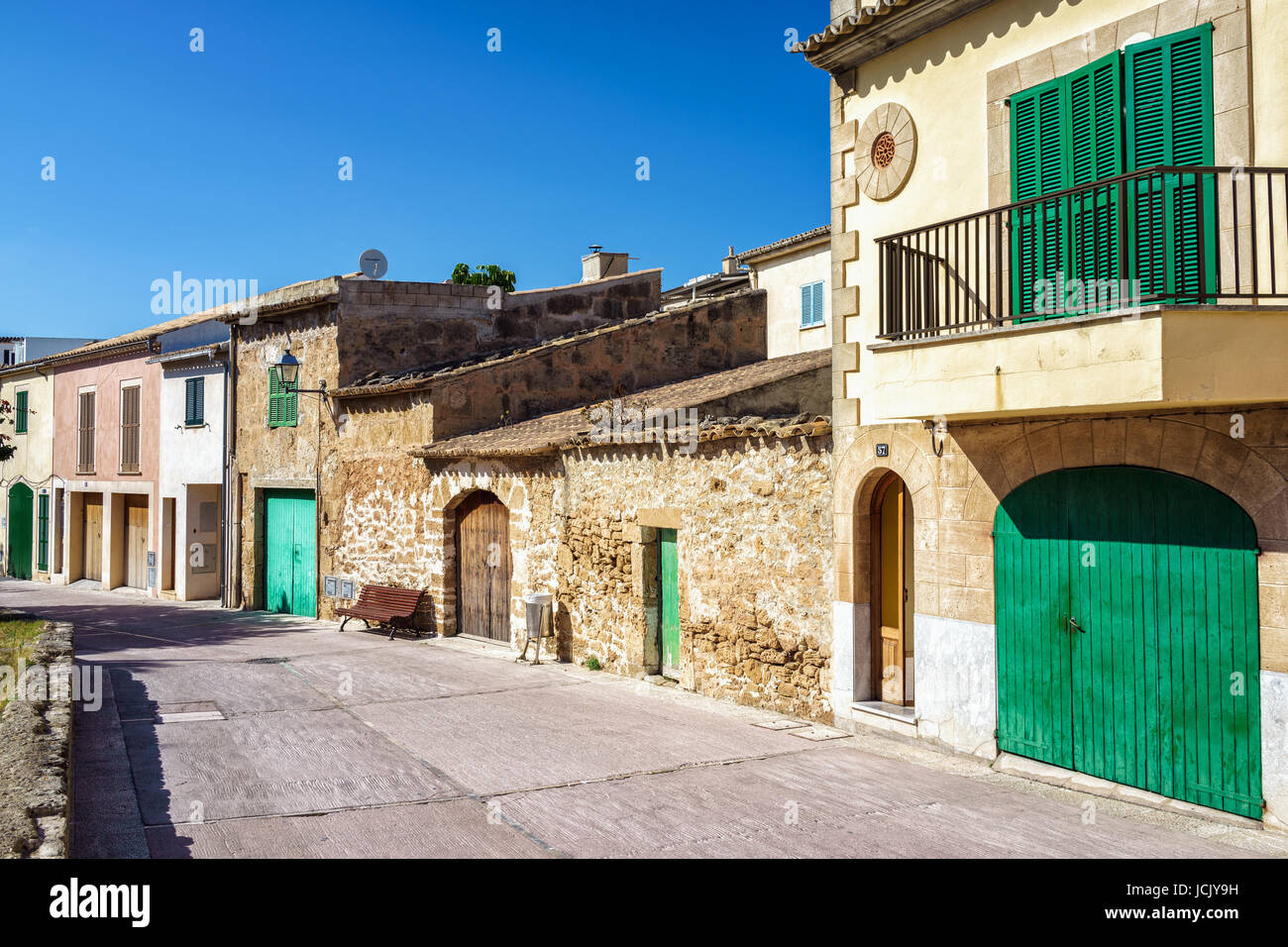 Mallorca - alcudia - rue historique 7 Banque D'Images