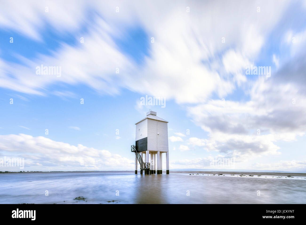 Burnham-on-Sea, phare, Somerset, England, UK Banque D'Images