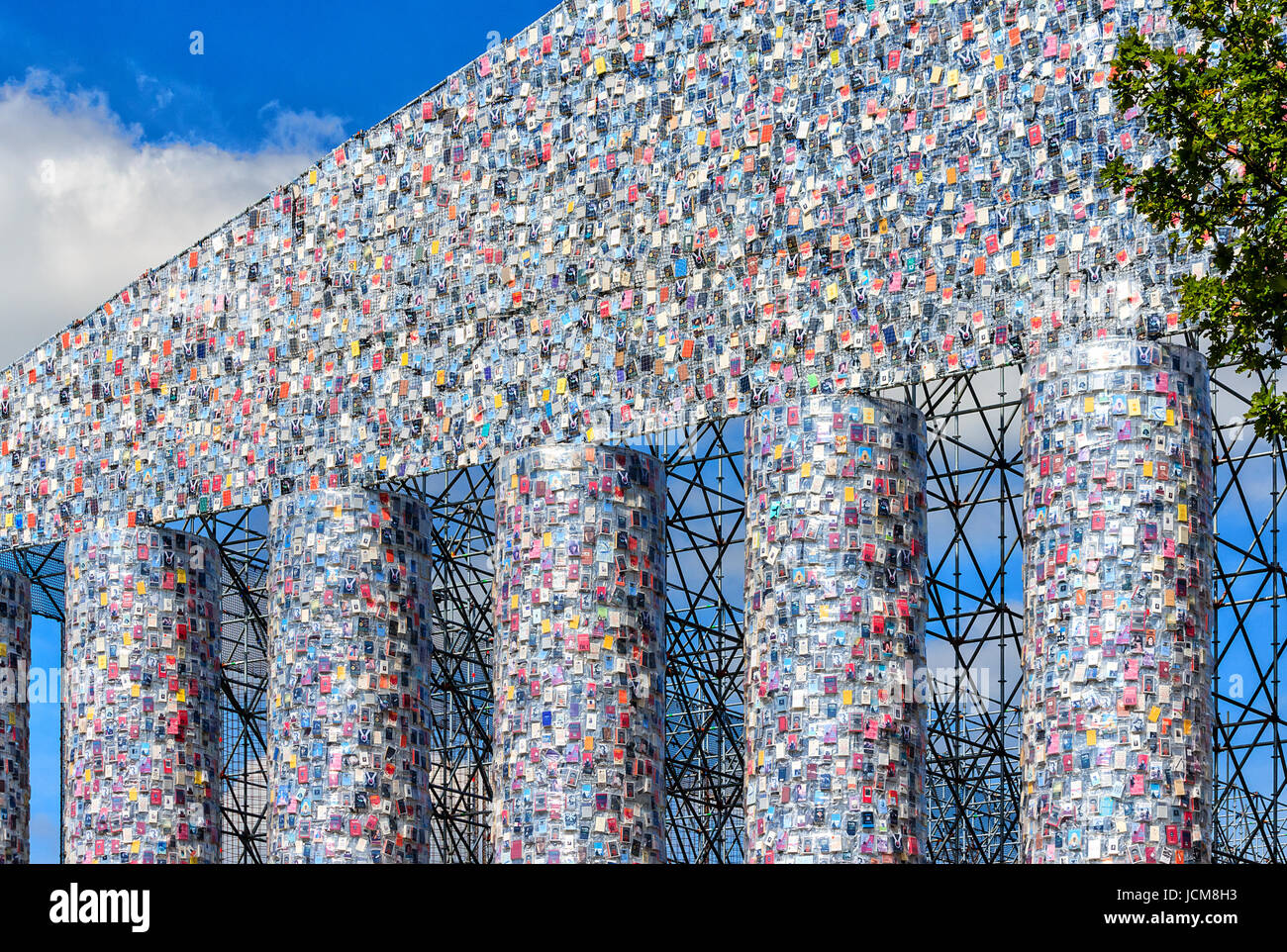 Parthénon des livres, documenta 14 -l'art temple au Friedrichsplatz à Kassel, Allemagne Banque D'Images