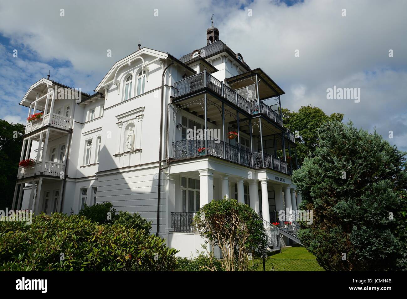 Ostseebad Binz, l'établissement Villa Baltik (1888) Banque D'Images
