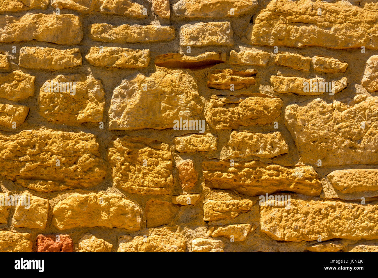 Détail de mur, Châtillon-d'Azergues, Village de pierres dorées, Beaujolais, Rhone, région Auvergne-Rhône-Alpes, France, Europe Banque D'Images