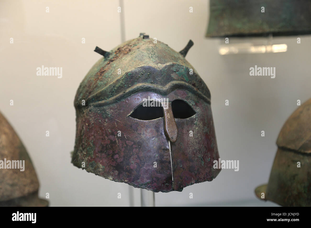 Apulo corintian casque. 400-350 BC. De Ruvo, Pouilles, Italie. British Museum. Londres. UK. Banque D'Images