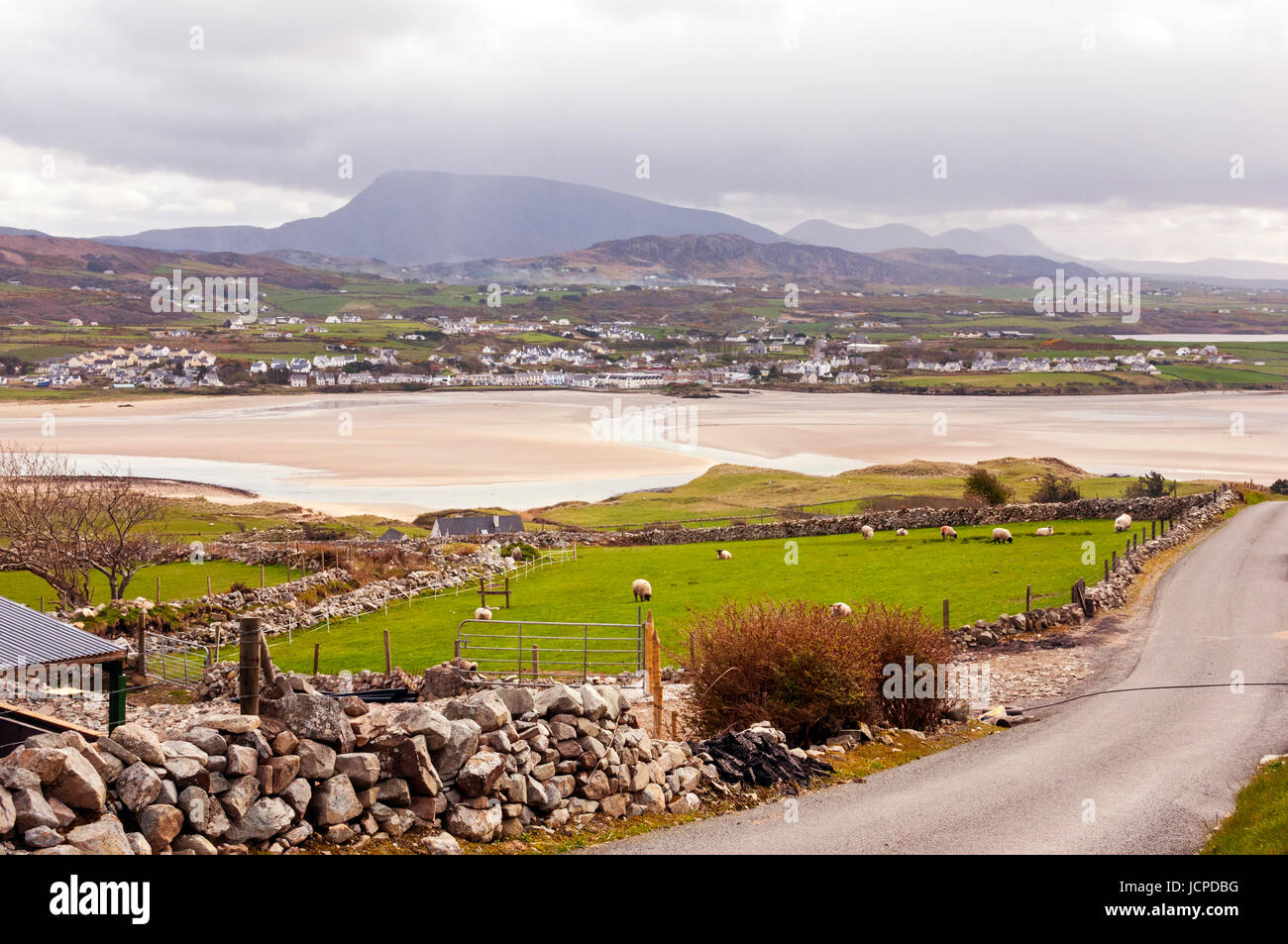 Vues de Montagne Muckish, Dunfanaghy, comté de Donegal, Irlande Banque D'Images