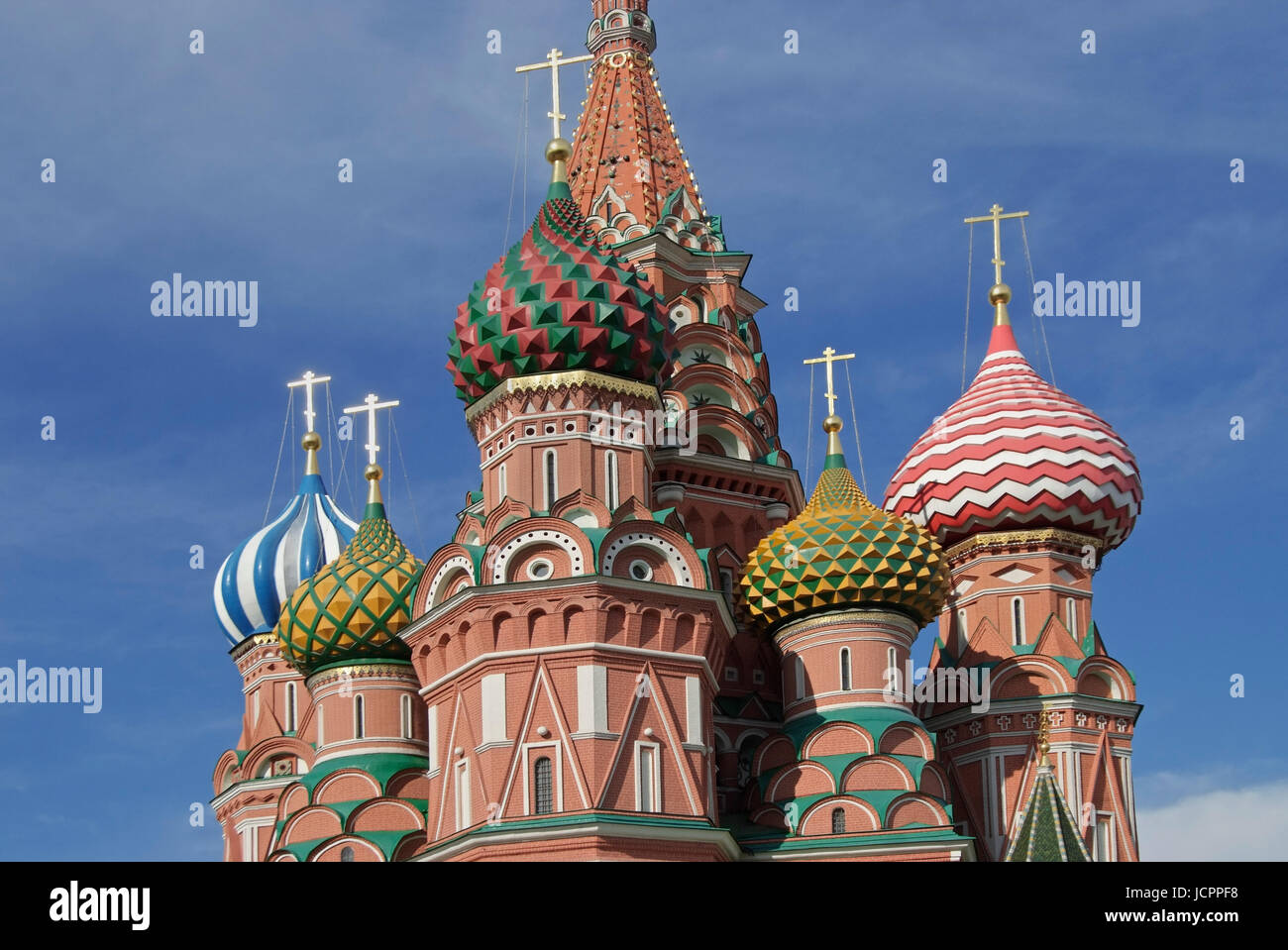 Cathédrale de l'Intersession, ou Cathédrale de Vasily le bienheureux, la Place Rouge, Moscou, Russie, Europe Banque D'Images