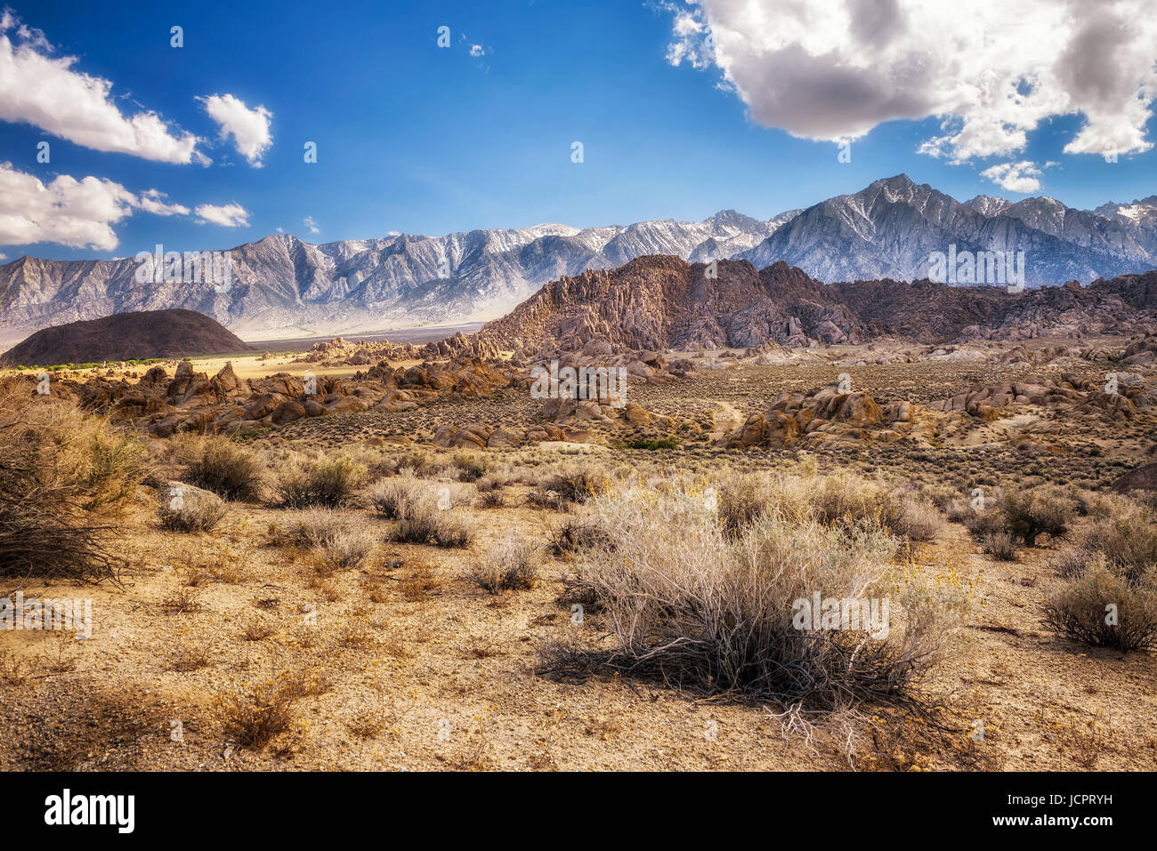 Alabama Hills dans la Sierra Nevada près de Lone Pine, Californie, USA Banque D'Images