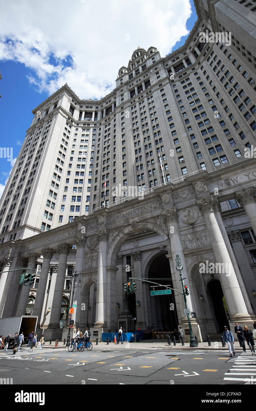 Manhattan municipal building civic center New York USA Banque D'Images