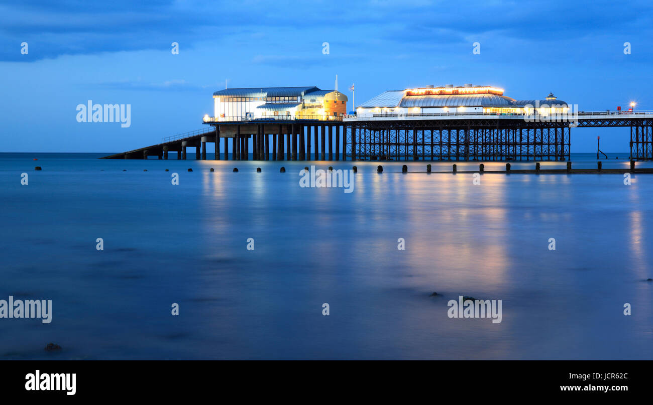 Nuit à Cromer , North Norfolk, Angleterre, Europe Banque D'Images