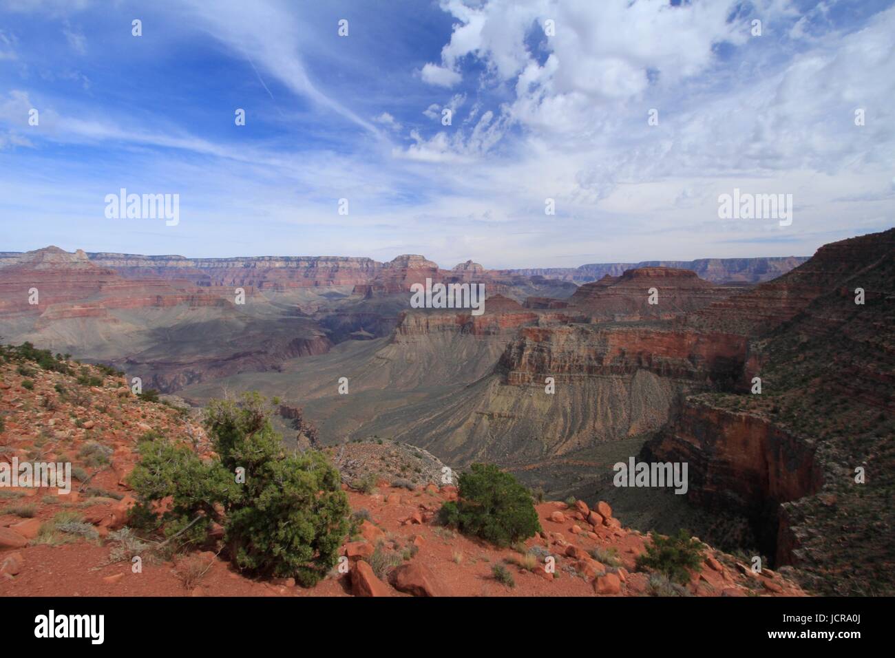 Paysage du Grand Canyon South Rim, le Parc National du Grand Canyon, Arizona, USA Banque D'Images