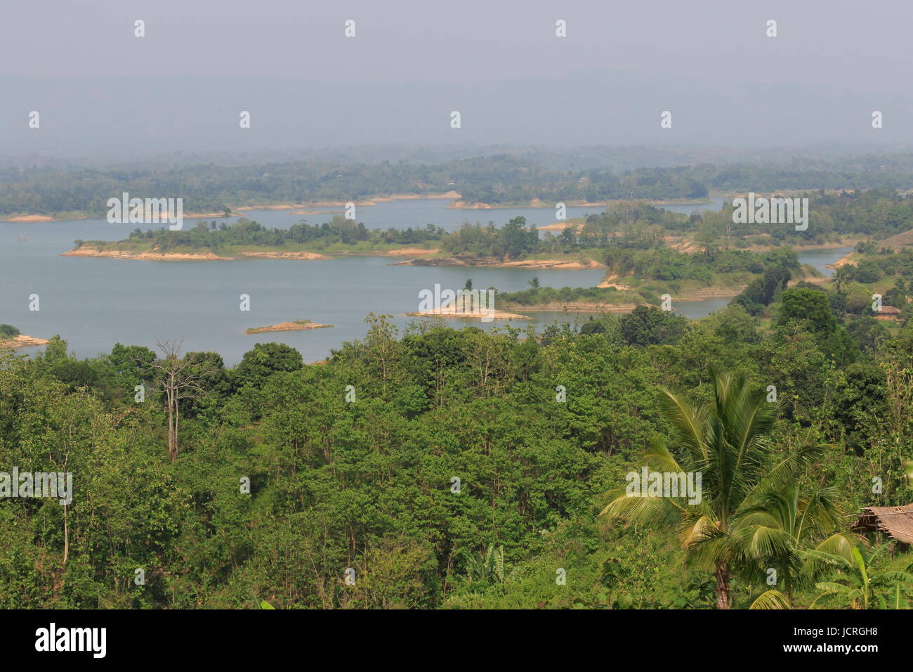 Beauté du Lac de Kaptai à Rangamati, Chittagong, Bangladesh. Banque D'Images