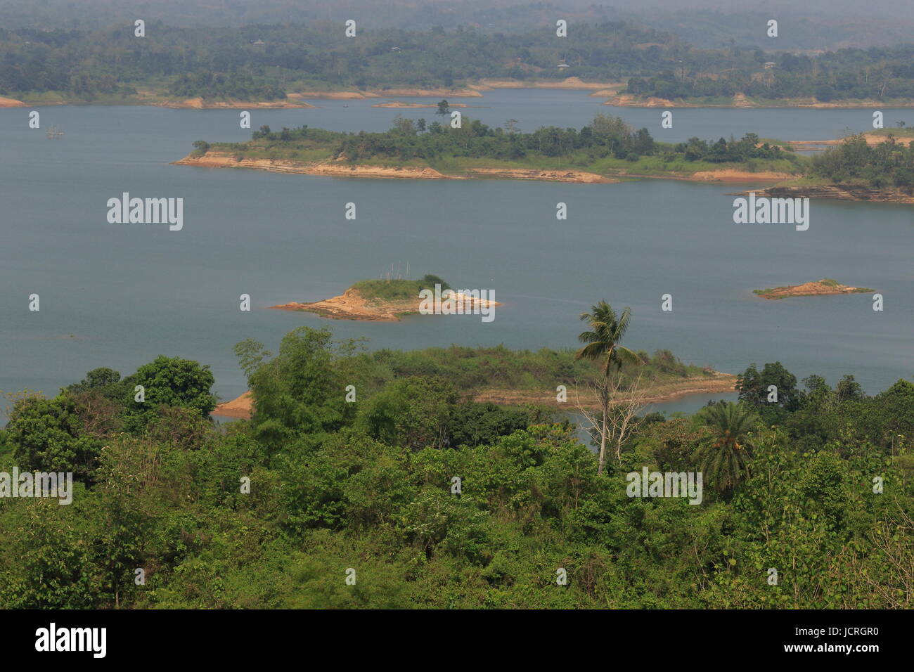 Beauté du Lac de Kaptai à Rangamati, Chittagong, Bangladesh. Banque D'Images