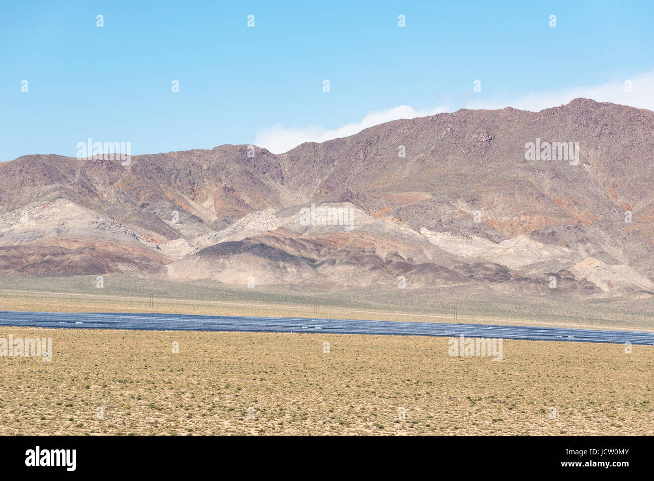 Le Centre de l'énergie solaire Luning, une ferme près de l'énergie solaire Luning, Nevada. Banque D'Images