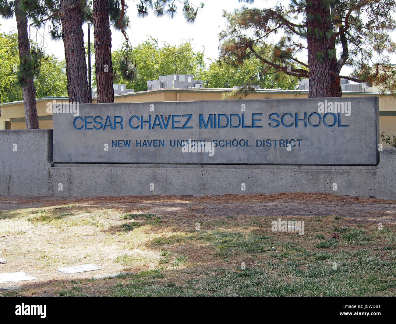 Cesar Chavez Middle School, Union City, Californie Banque D'Images