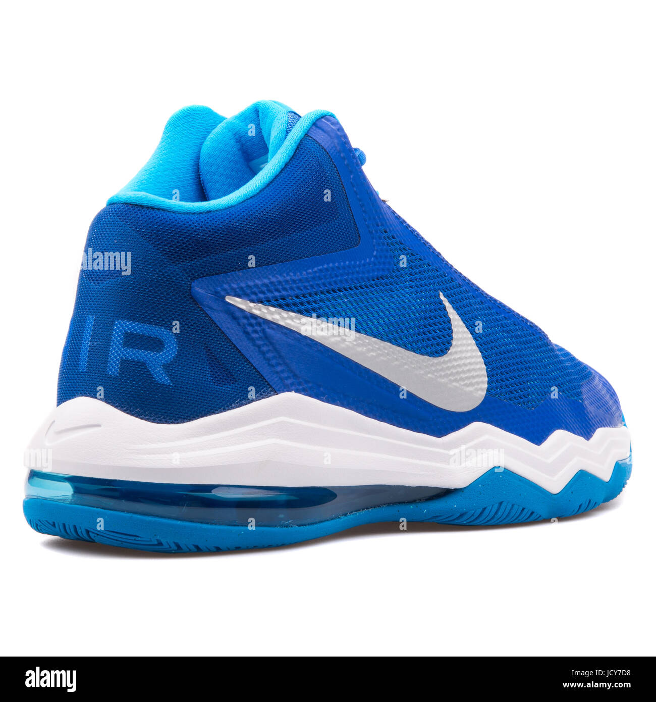 Nike Air Max Audacity to unisexe bleu et blanc Chaussures de basket-ball -  749166-403 Photo Stock - Alamy