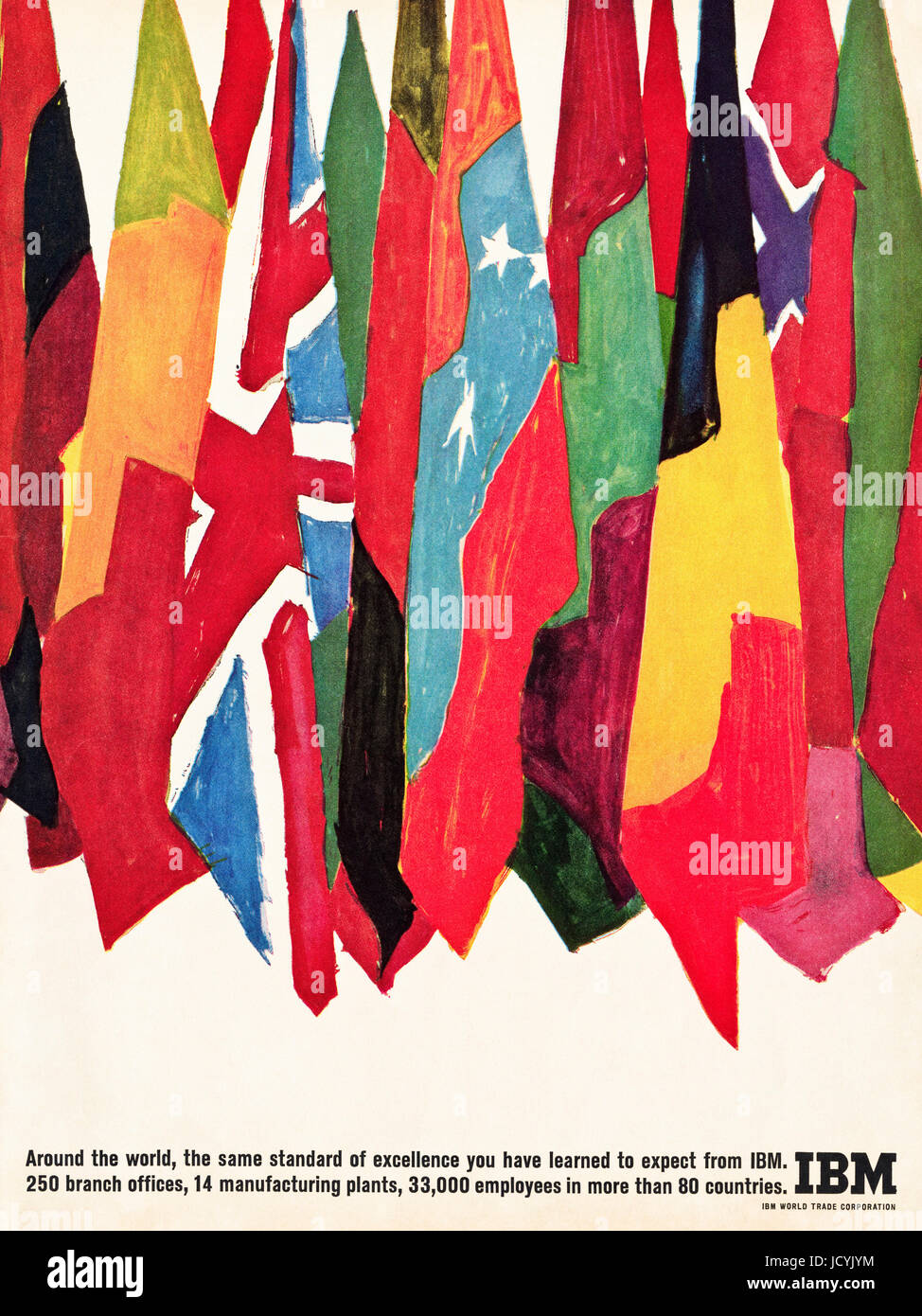 1960 Publicité Publicité ordinateurs IBM dans le magazine américain en date du 5 décembre 1960 Banque D'Images