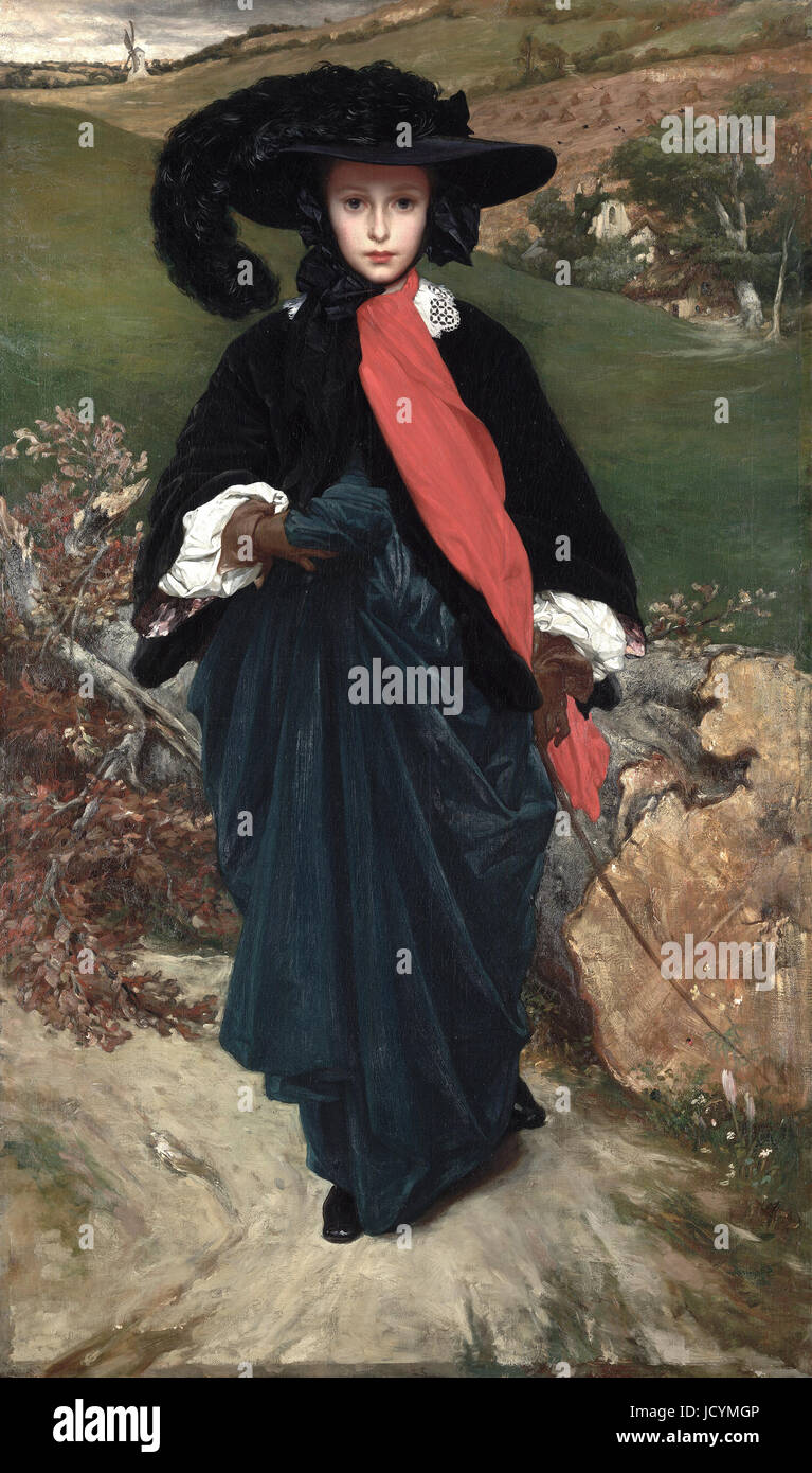 Frederic Leighton, Portrait de mai Sartoris. Vers 1860. Huile sur toile. Kimbell Art Museum, Fort Worth, Texas, États-Unis. Banque D'Images