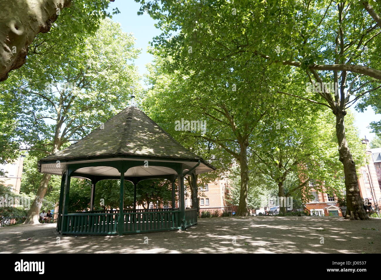 Le petit parc public à Hoxton, Arnold Circus, Londres Banque D'Images