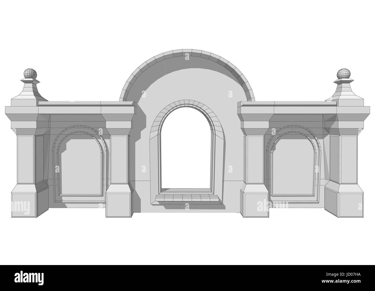 Élément de toit Architecture Illustration de Vecteur