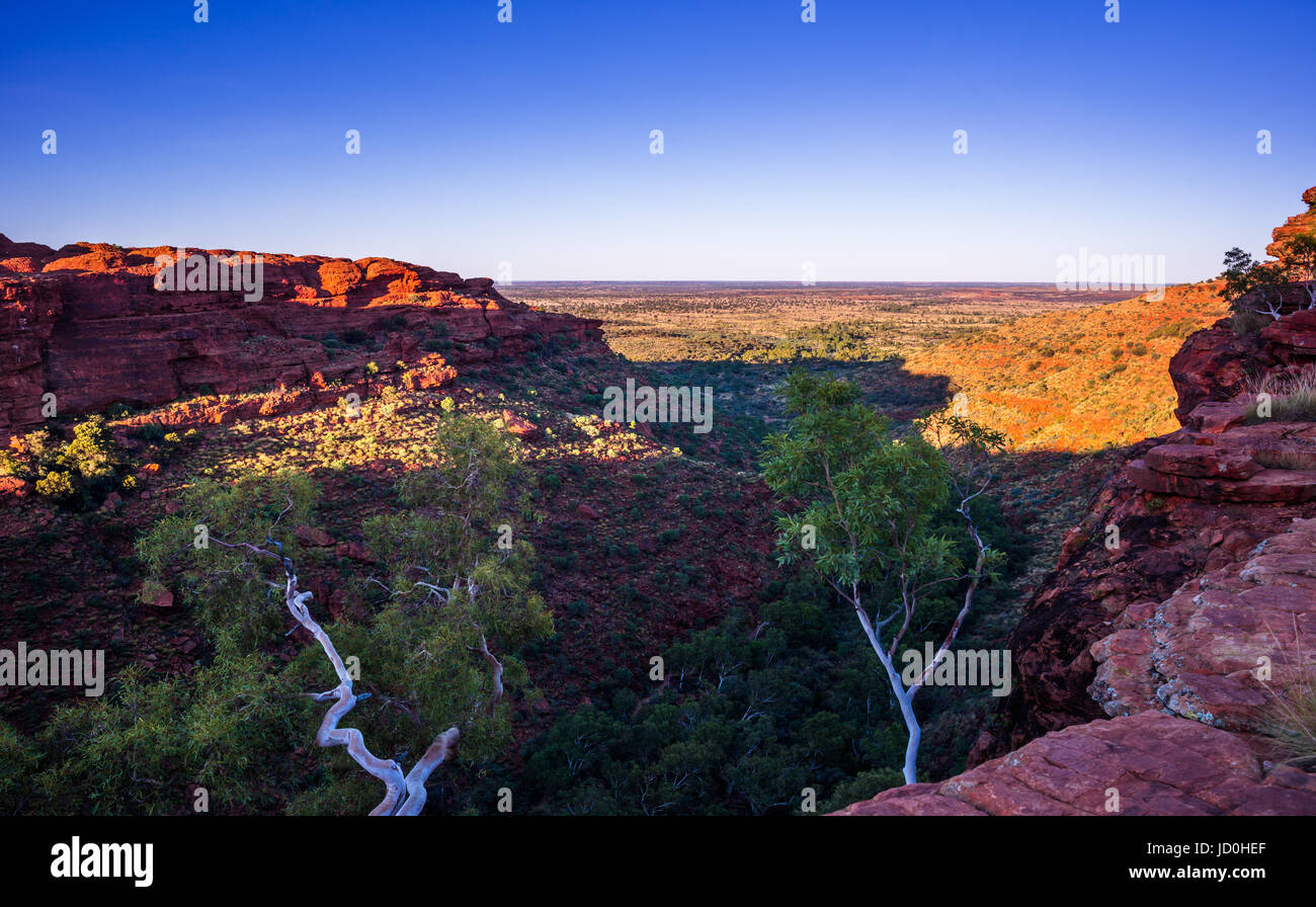 Paysage spectaculaire au Kings Canyon, Territoire du Nord, Australie Banque D'Images