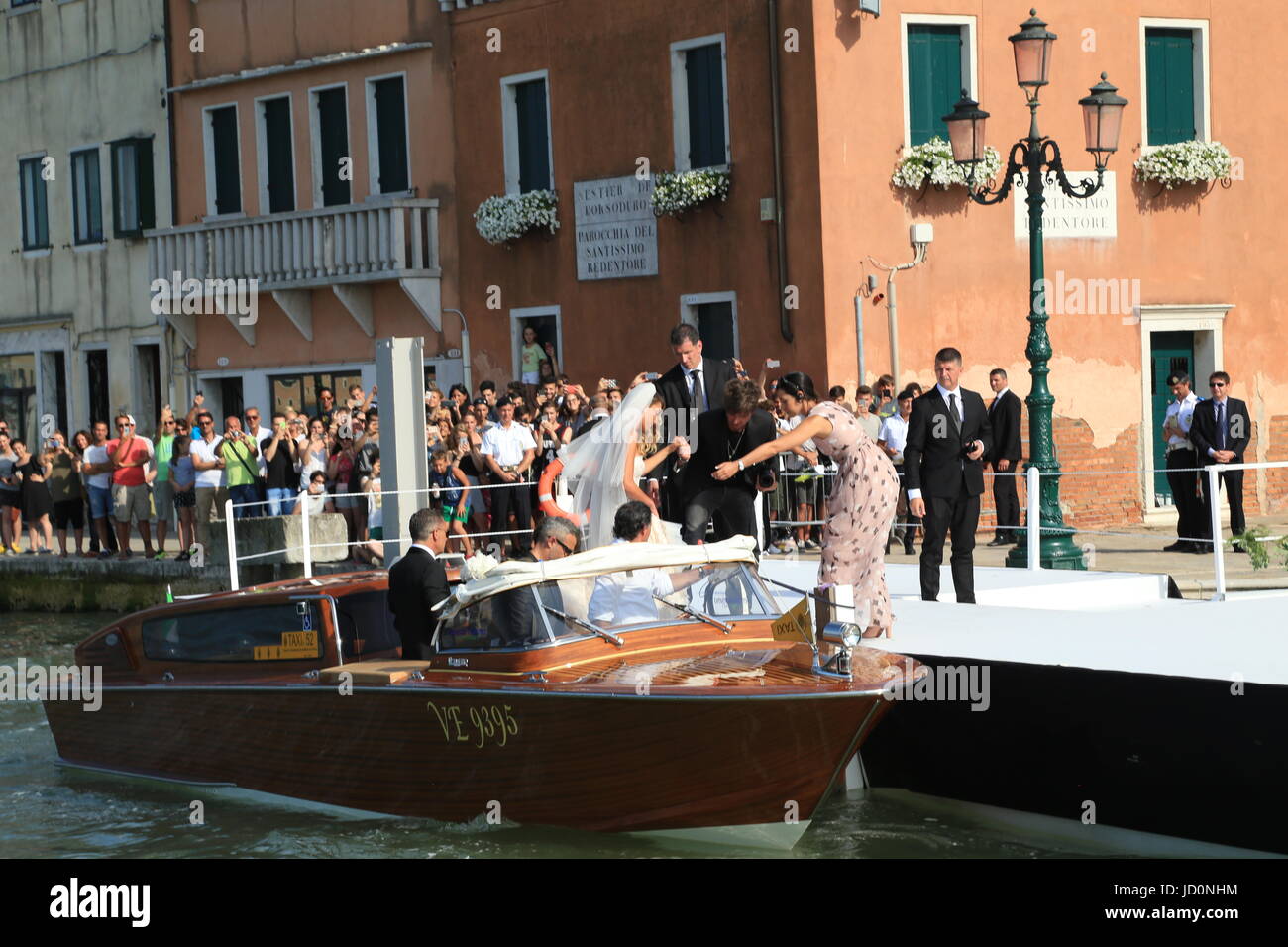 Alvaro Morata mariage à Venise. 17 Juin, 2017. Banque D'Images