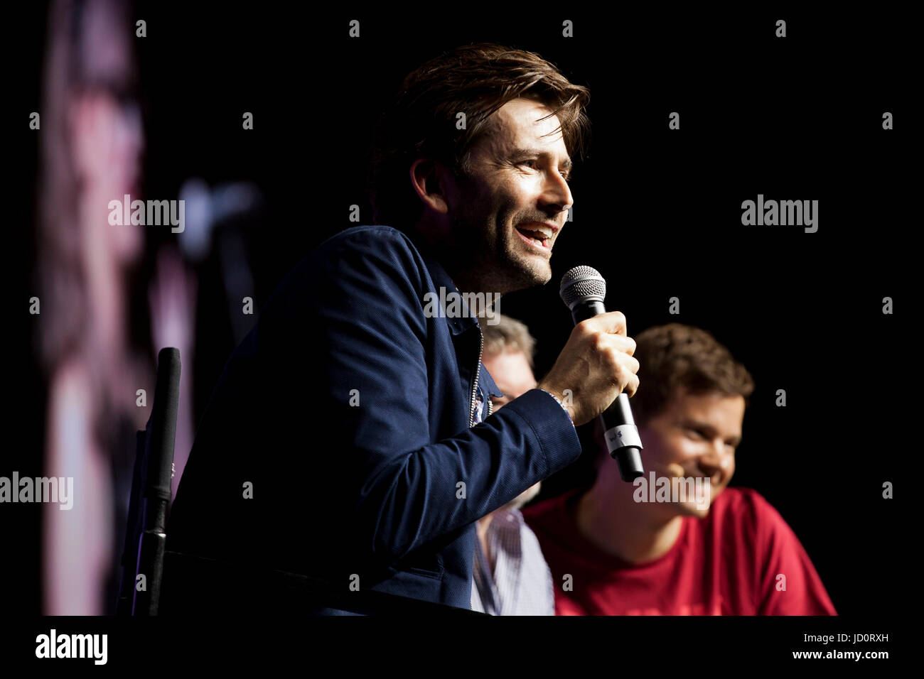 Washington DC, USA. 17 Juin, 2017. L'acteur écossais David Tennant ( Médecin qui, Broadchurch, Giacomo Casanova, etc. ) s'adresse aux fans de super Con 5 - Washington, DC USA Crédit : B Christopher/Alamy Live News Banque D'Images