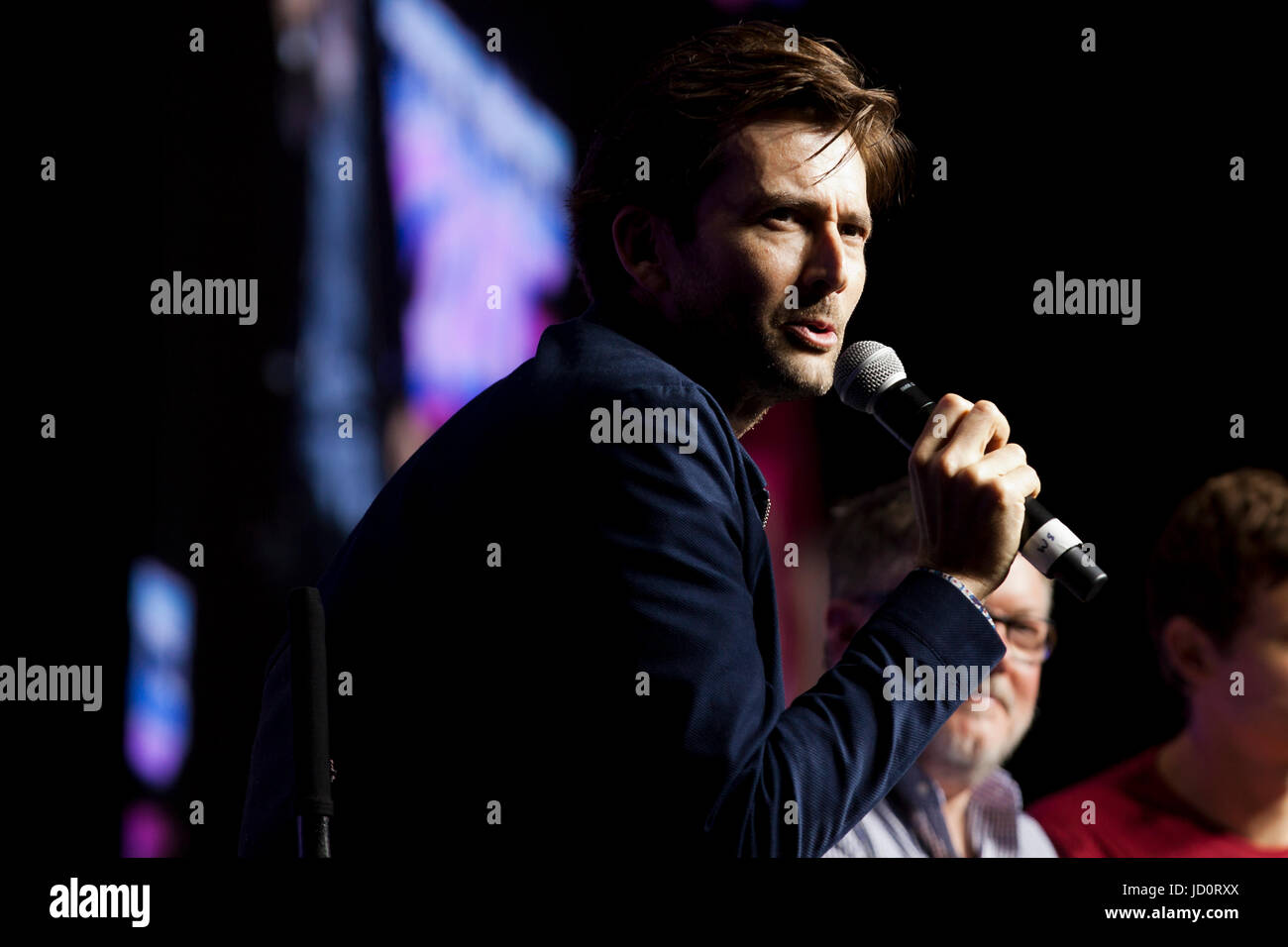 Washington DC, USA. 17 Juin, 2017. L'acteur écossais David Tennant ( Médecin qui, Broadchurch, Giacomo Casanova, etc. ) s'adresse aux fans de super Con 5 - Washington, DC USA Crédit : B Christopher/Alamy Live News Banque D'Images