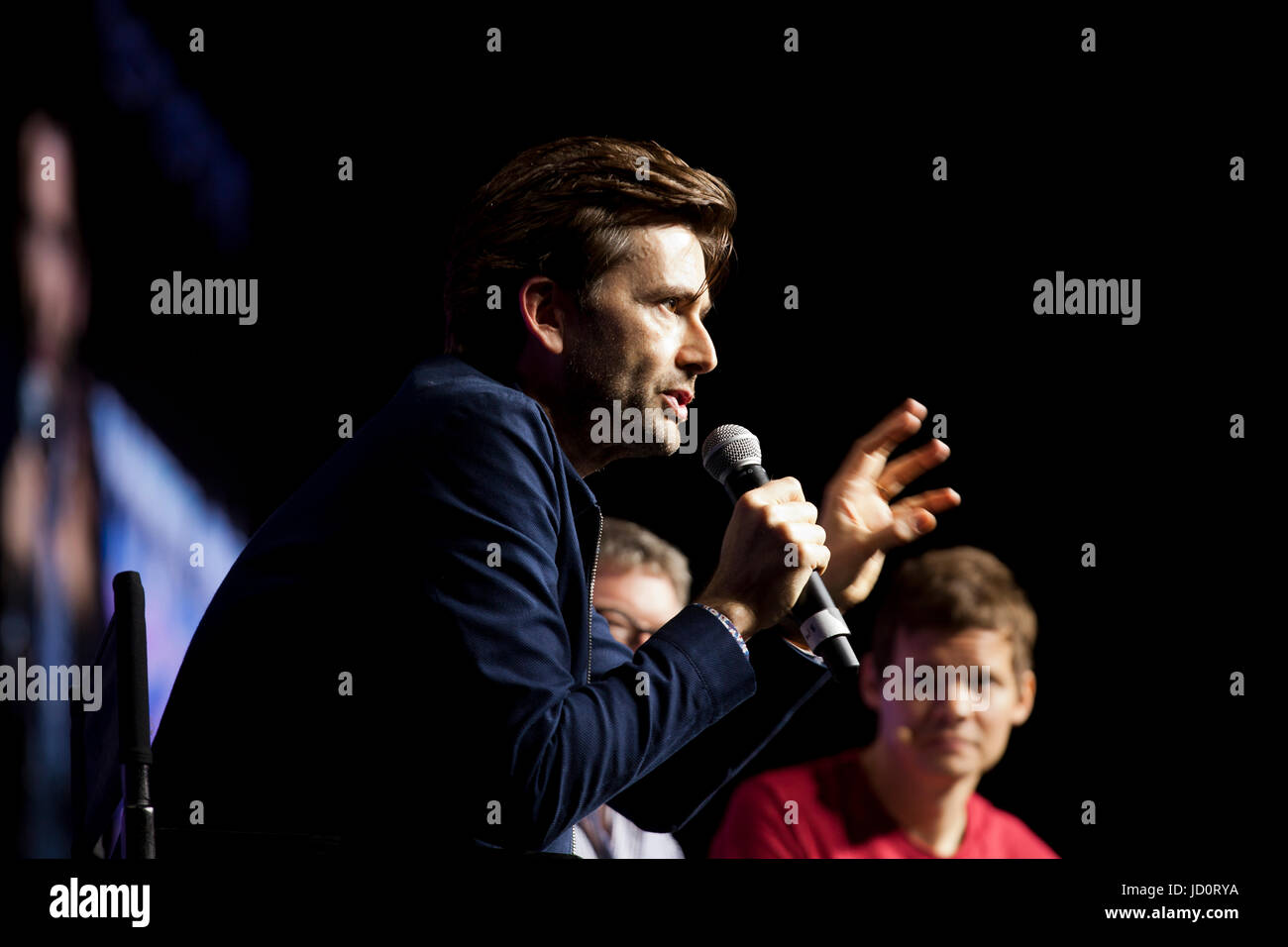 Washington DC, USA. 17 Juin, 2017. L'acteur écossais David Tennant ( Médecin qui, Broadchurch, Giacomo Casanova, etc. ) s'adresse aux fans de super Con 5 - Washington, DC USA Crédit : B Christopher/Alamy Live News Banque D'Images