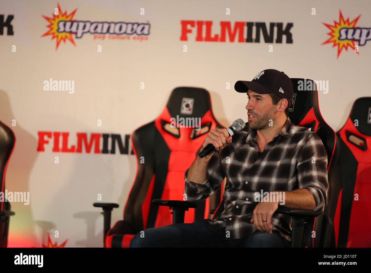 Sydney, NSW, Australie. 18 Juin, 2017. Artiste Martial et acteur Scott Adkins assiste à la Comic Con 2017 Supanova Sydney Crédit : Christopher Khoury/presse australienne/ZUMA/Alamy Fil Live News Banque D'Images