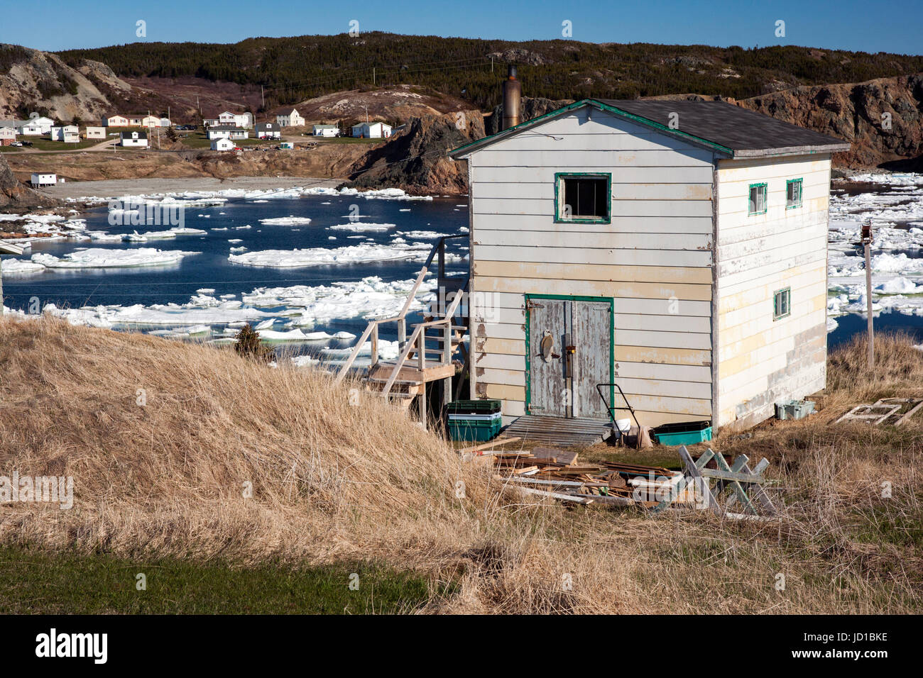 Ville de Crow Head, Twillingate, Newfoundland, Canada Banque D'Images