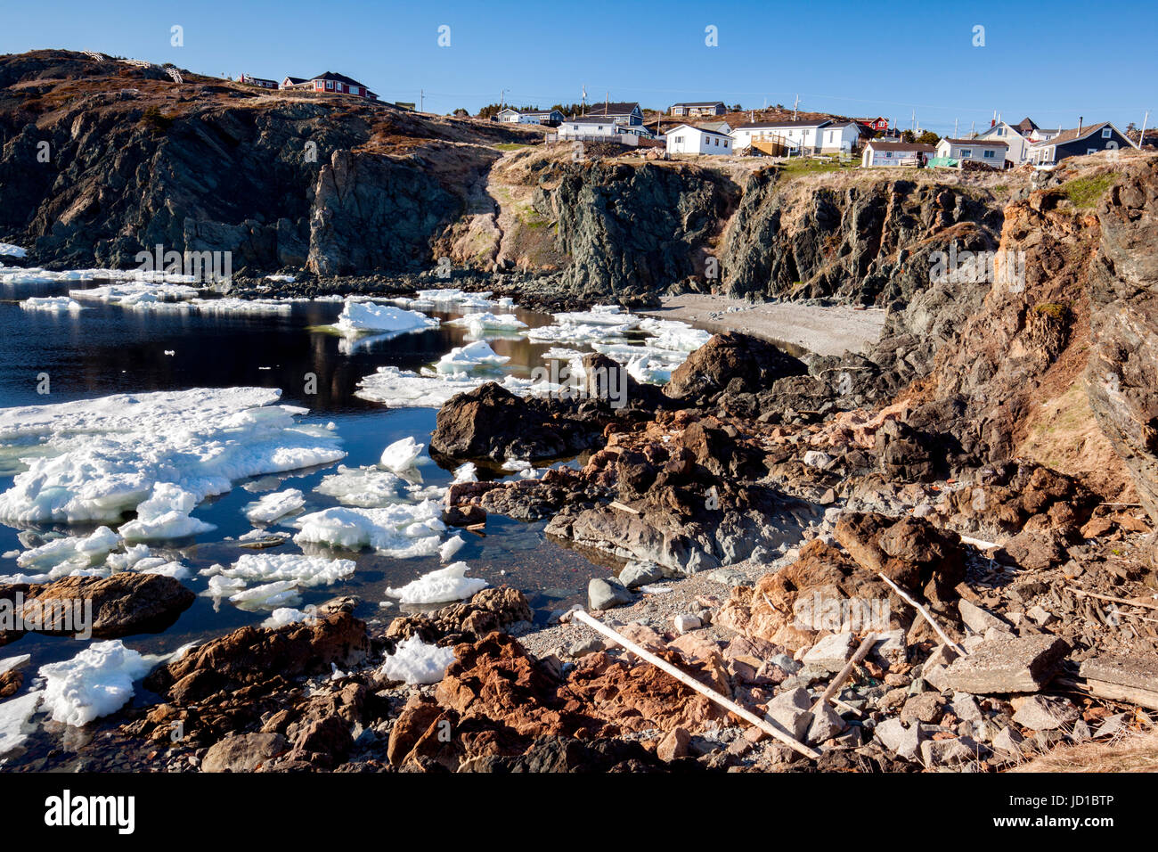 Ville de Crow Head, Twillingate, Newfoundland, Canada Banque D'Images