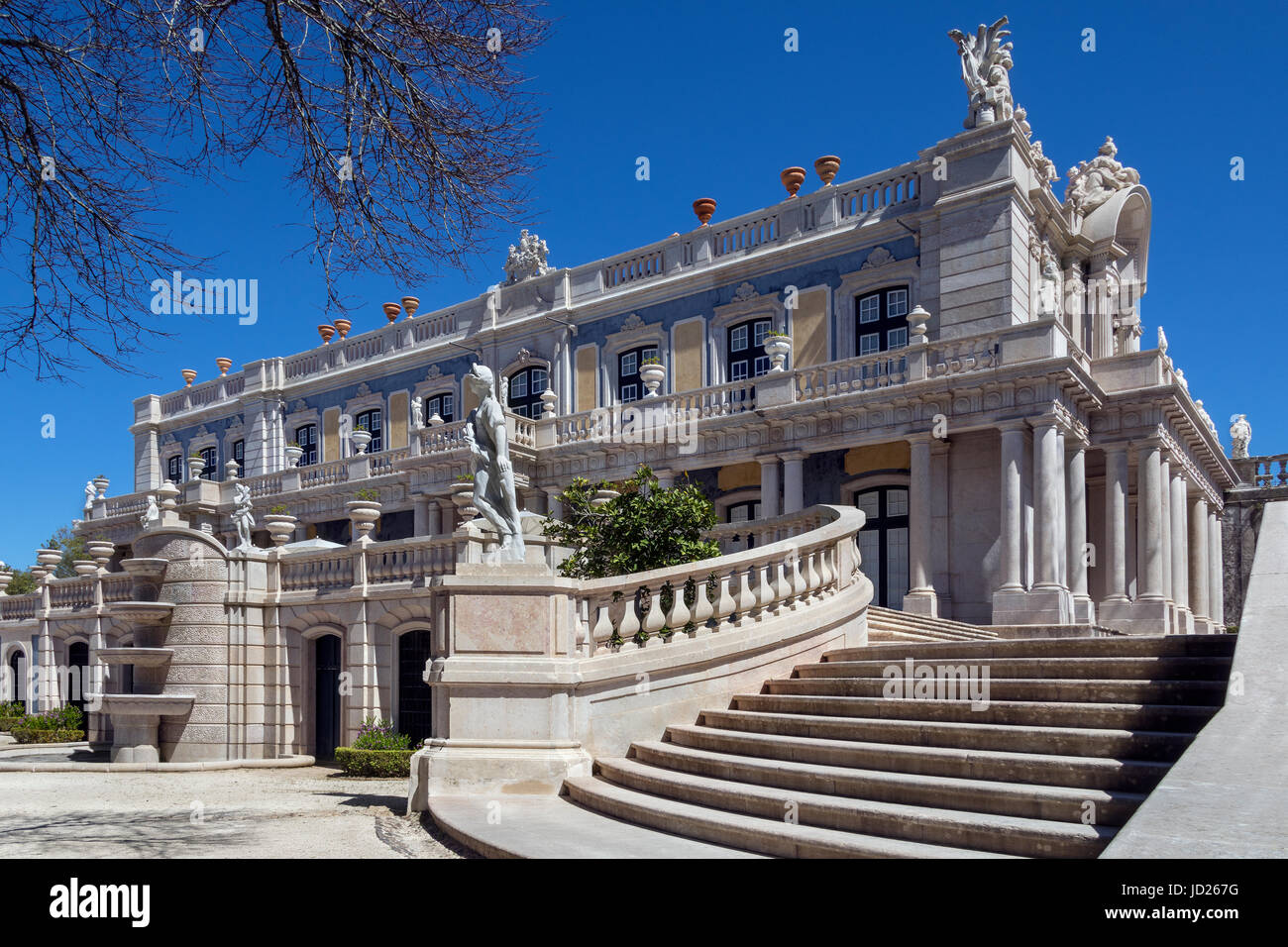 Entrée du Palais National de Queluz - Lisbonne - Portugal. Banque D'Images