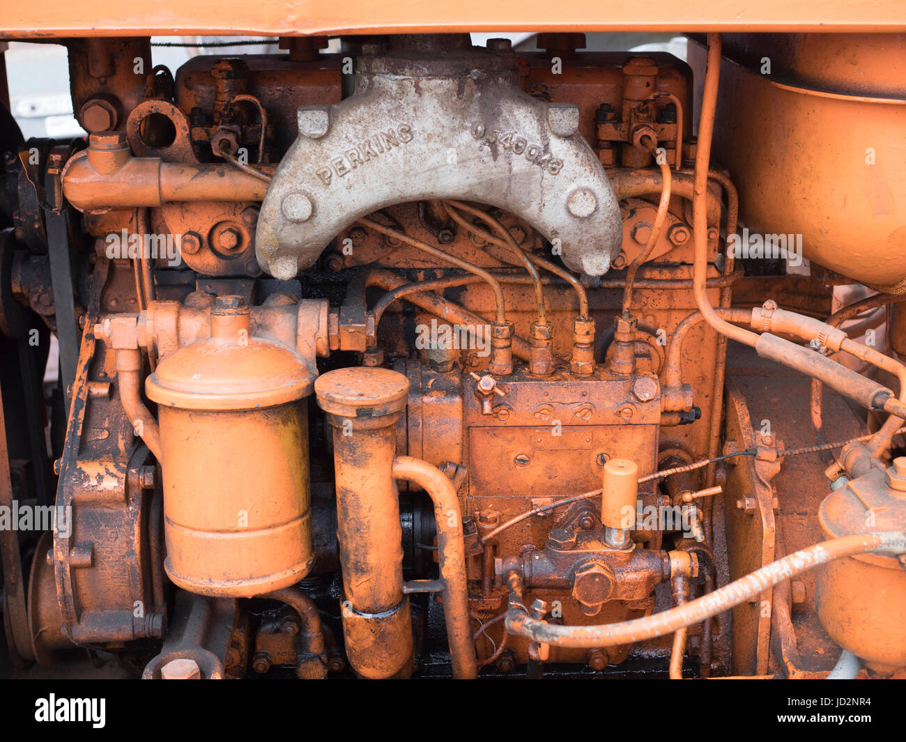 Un moteur marin diesel Perkins Photo Stock - Alamy