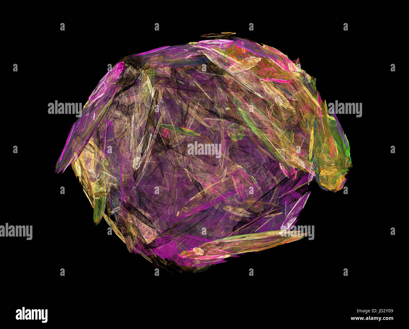 Abstract fractal crystal Banque D'Images