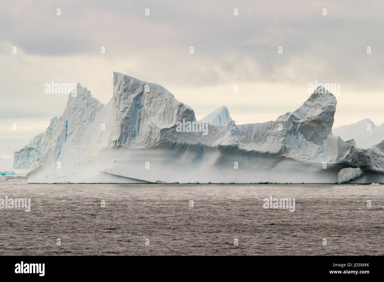Paysage avec l'Antarctique glace bleu iceberg, ice berg, les icebergs. Banque D'Images
