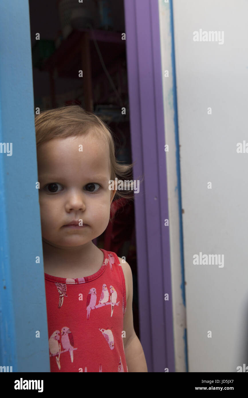 L'école maternelle/Early Learning Centre à l'aide d'un quartier ethnique de Kensington/Windsor Terrace à Brooklyn, New York. Banque D'Images