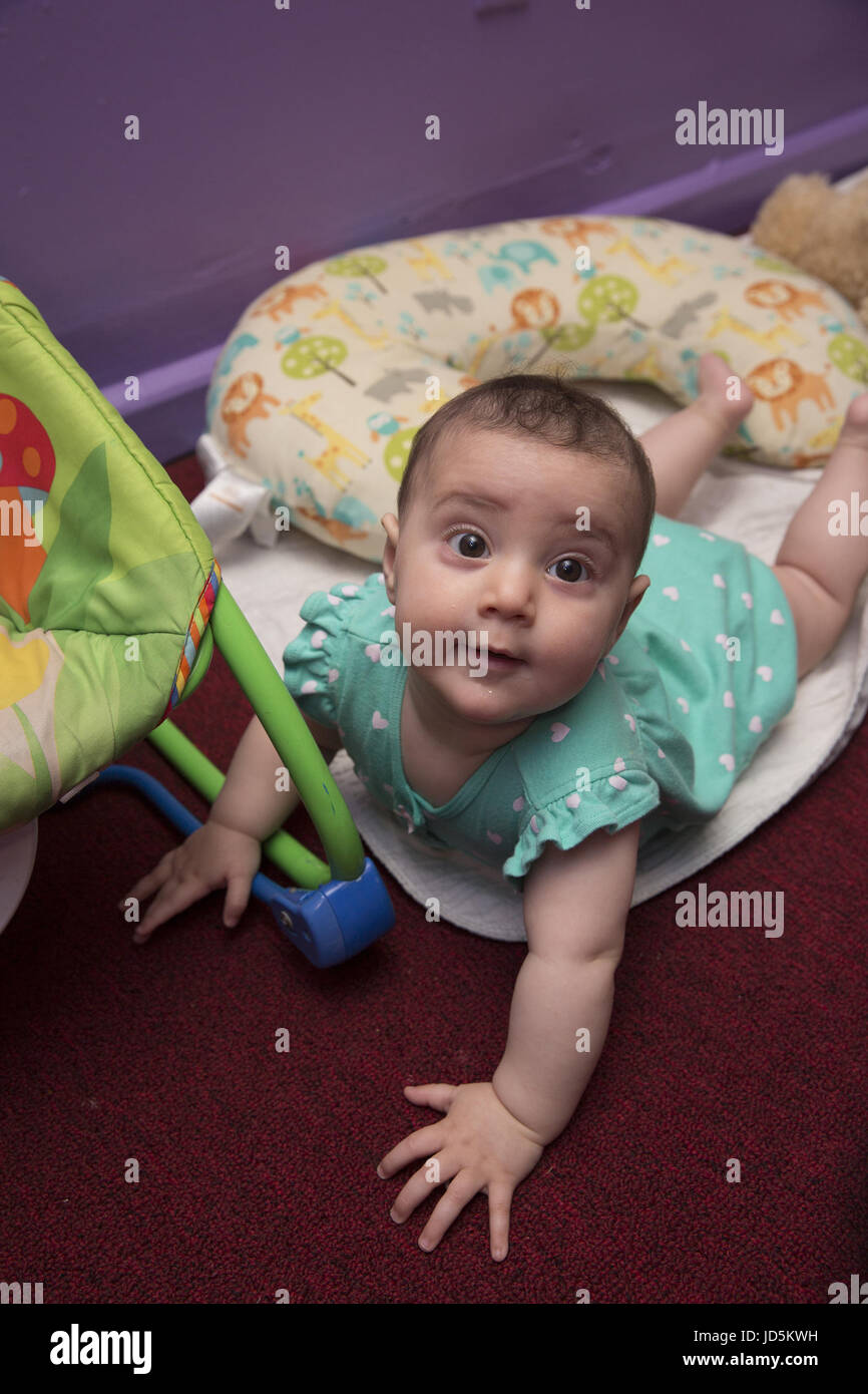 L'école maternelle/Early Learning Centre à l'aide d'un quartier ethnique de Kensington/Windsor Terrace à Brooklyn, New York. Banque D'Images