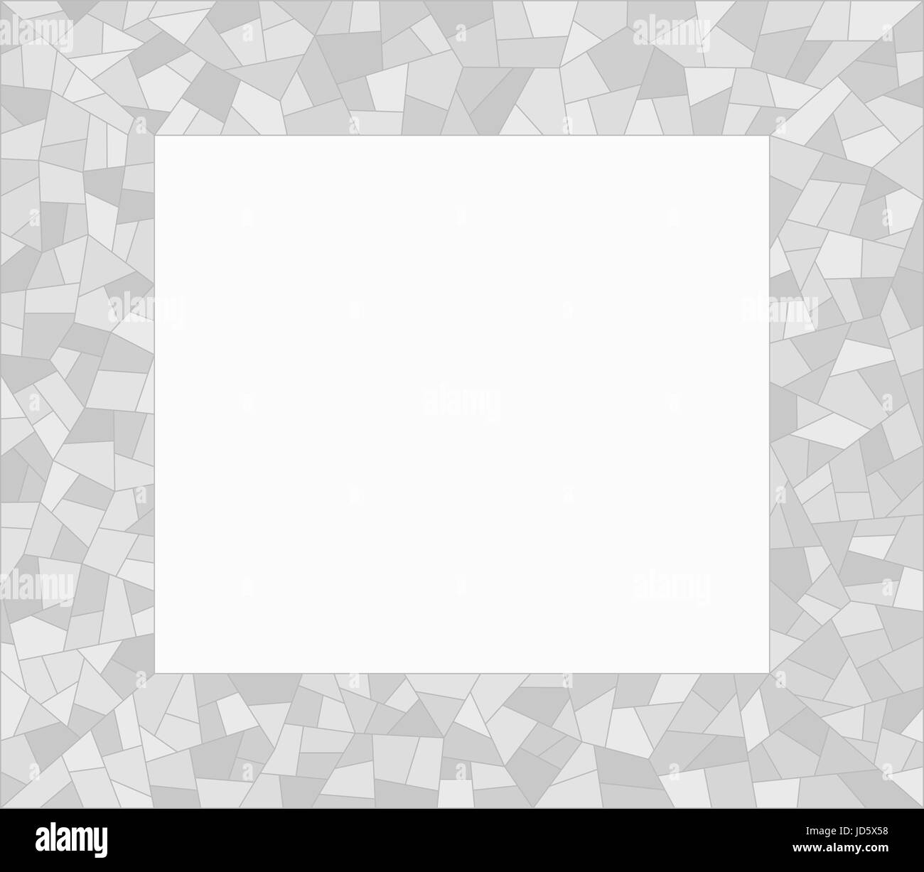 Mosaïque horizontale grise du châssis avec espace pour votre texte et images. Illustration de Vecteur